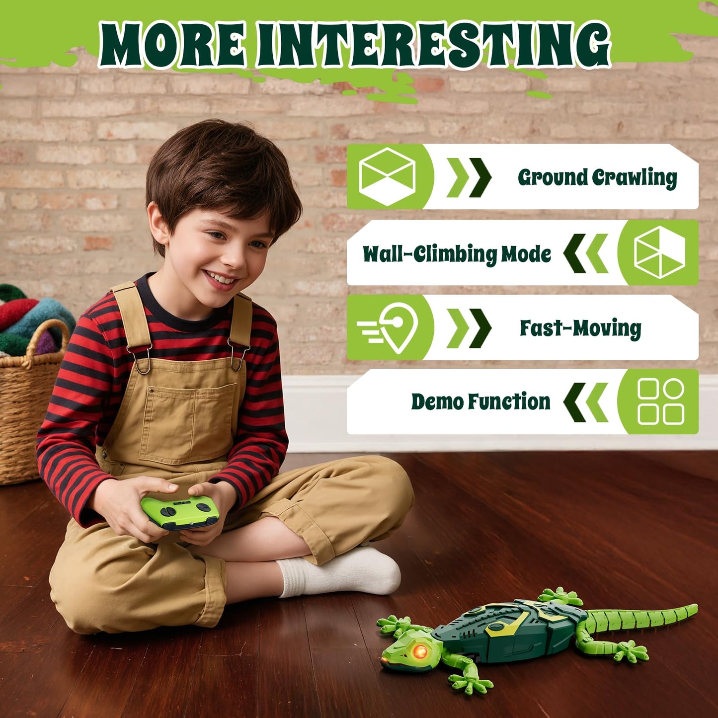Realistic Wall-Climbing Gecko Toy  Birthday Gift For Children Aged 6