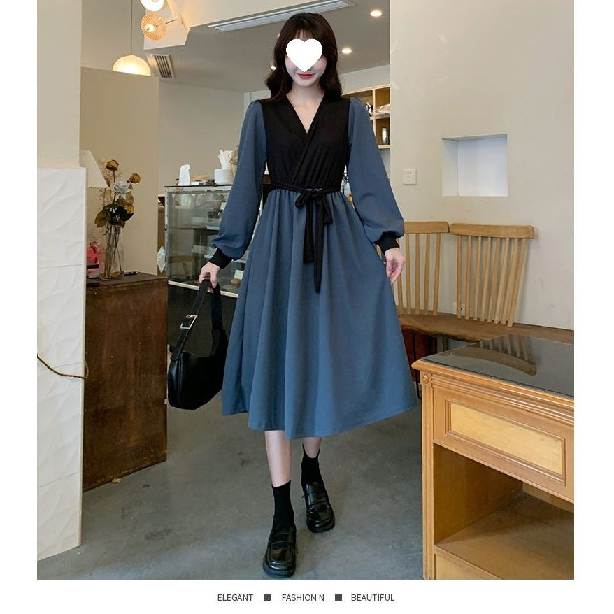 Retro New Korean Slim Fit Women's Dress