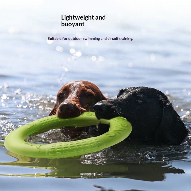 Nip-resistant Soft Pull-ring Flying Disc Dog Training Pet Toy