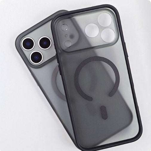 Magnetic Skin-feel Mobile Phone Case Fine Hole Lens Full Cover Anti-fall