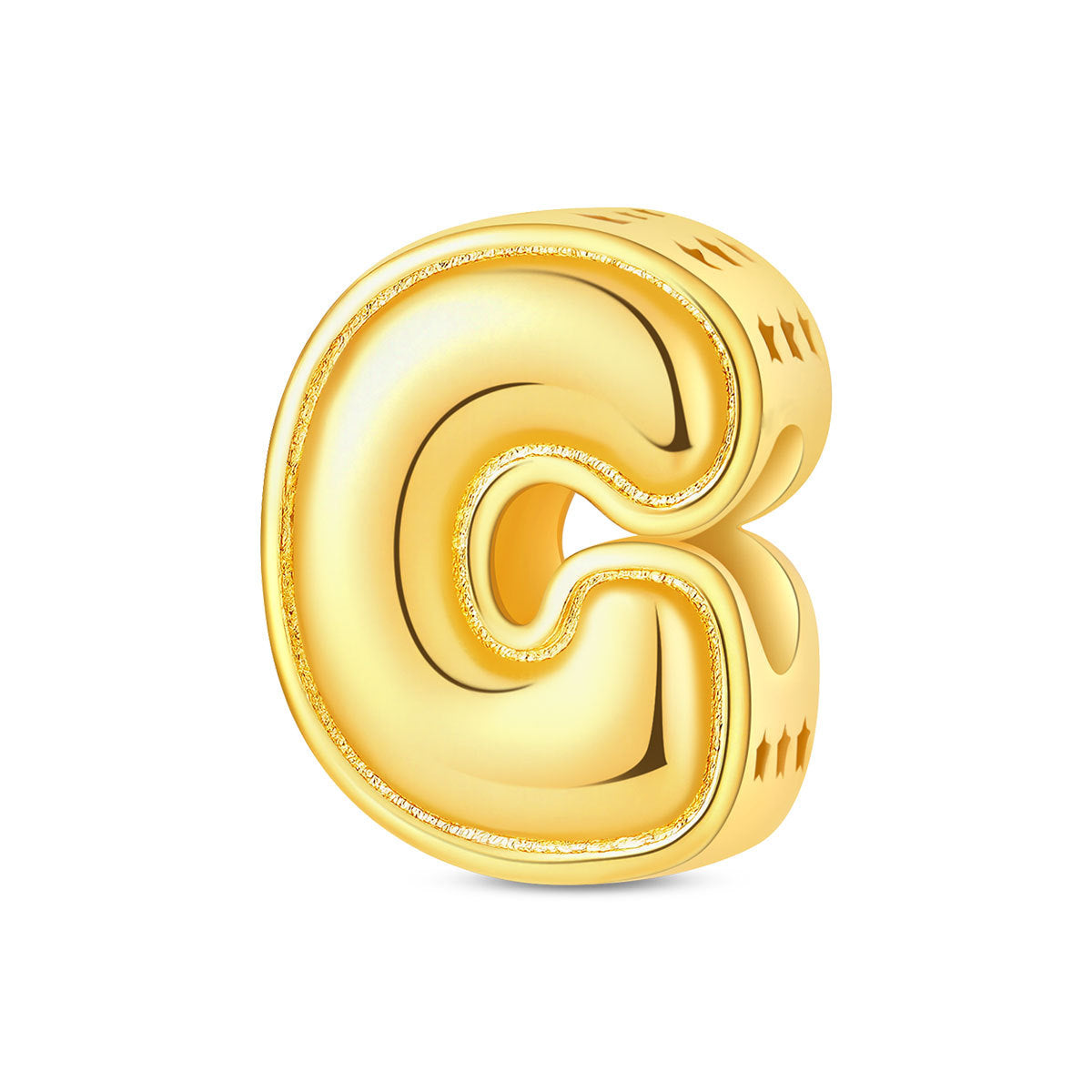 Gold-plated Copper DIY Bracelet Bead Accessories With English Letters