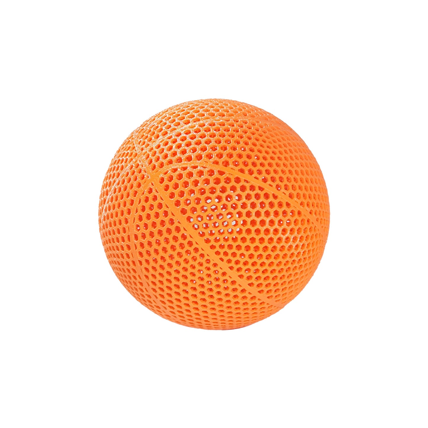 3D Printed Basketball - Inflatable-Free Hollow Design - Highly Elastic Durable Sports Ball for Indoor and Outdoor Use