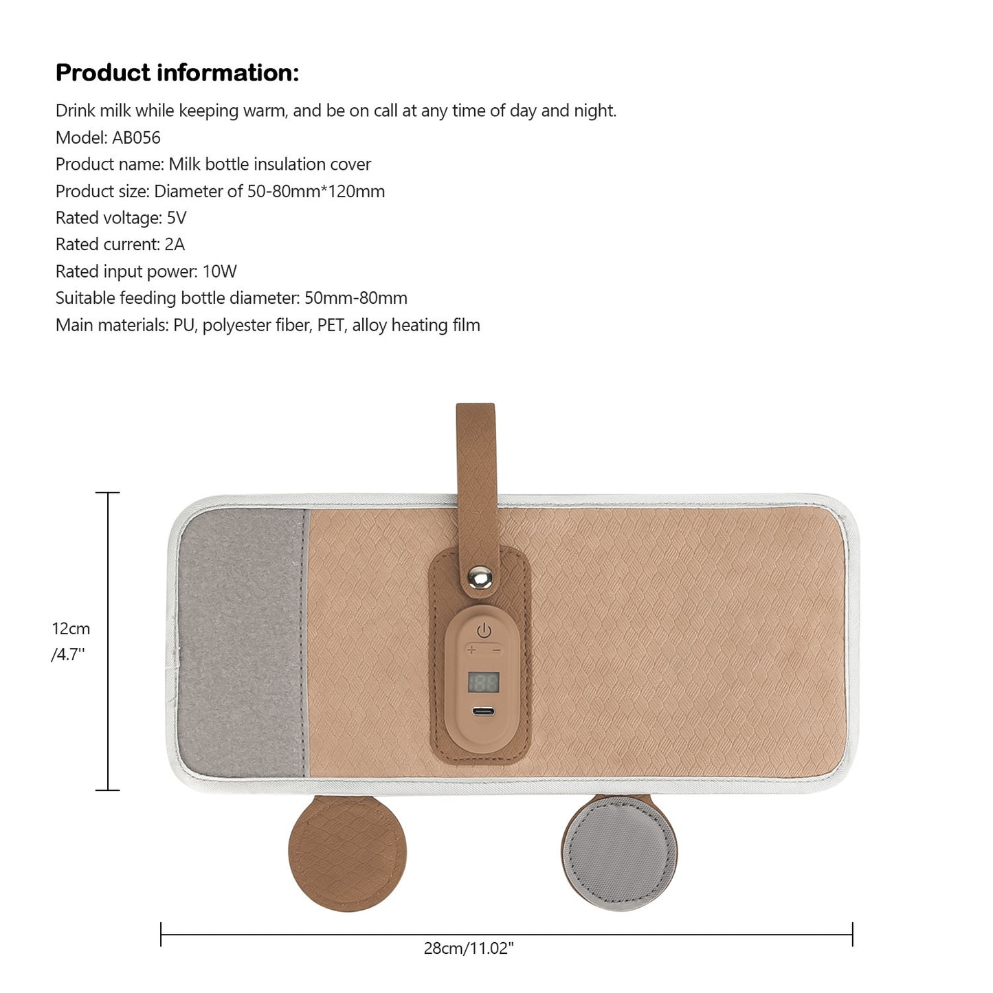 Insulation Feeding Bottle Bag Outdoor Travel Maternal And Child Constant Temperature Mummy Bag
