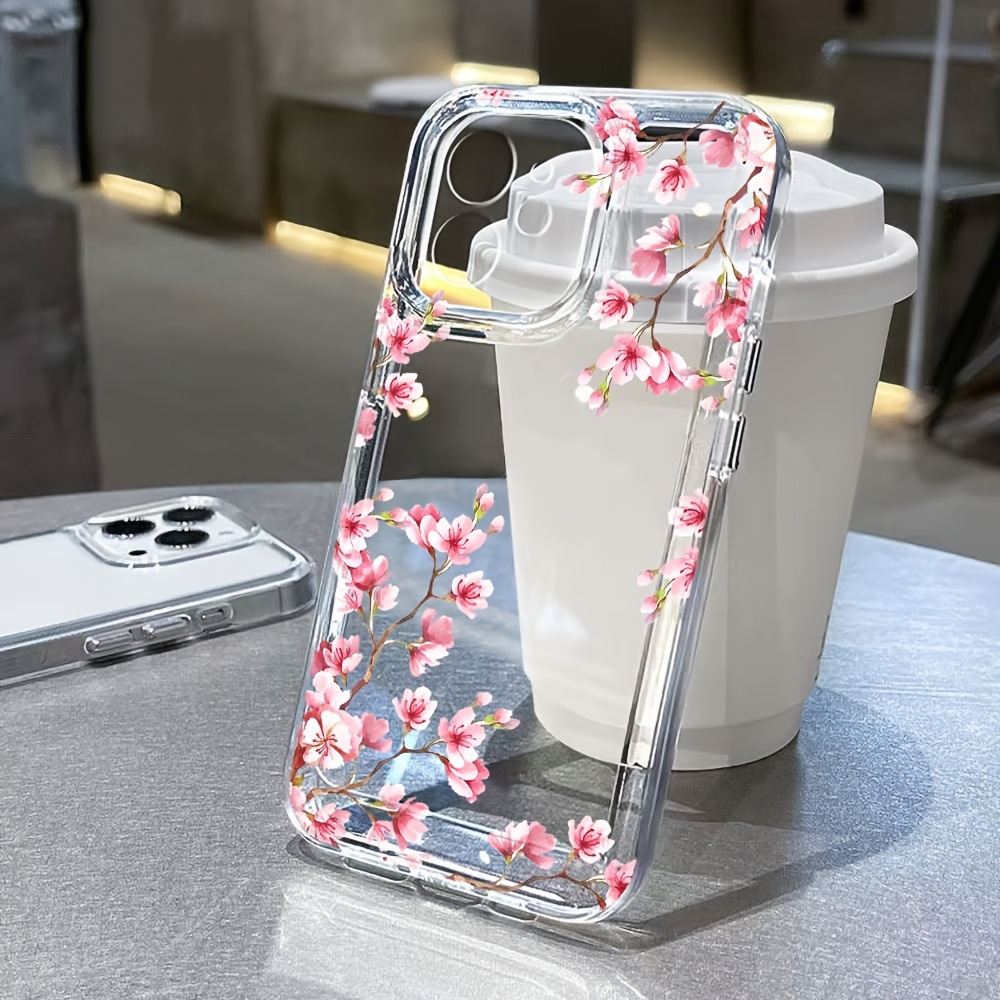 Peach Blossom Space Phone Case Full-Body Cover