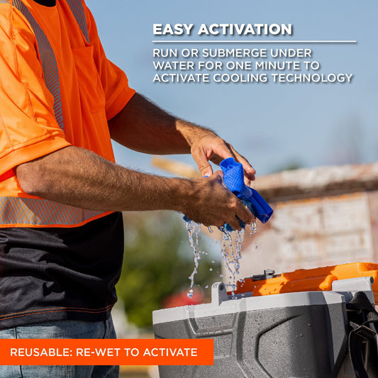 Water-Activated Cooling Neck Strap PVA Ice-Cool Towel