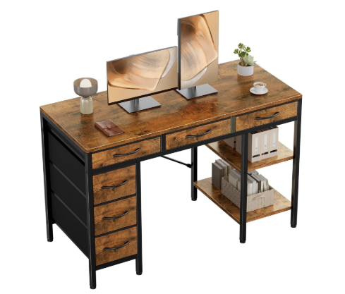 55-inch Computer Desk With 6 Drawers