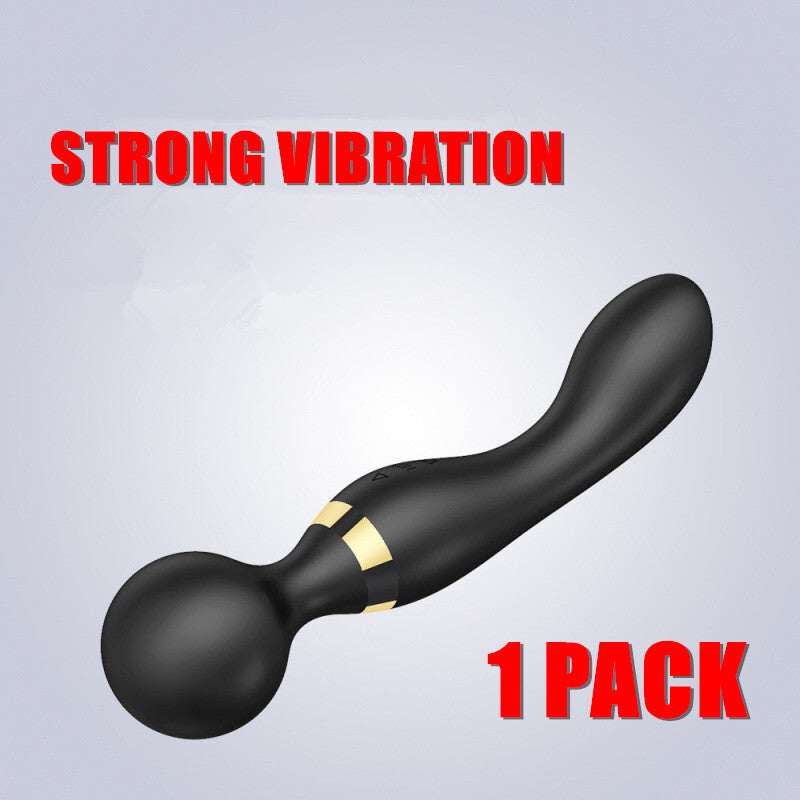 Multi-Speeds-Silicone-Double-Head-Full-Body-Massager-Vibrator-Mute Rechargeable