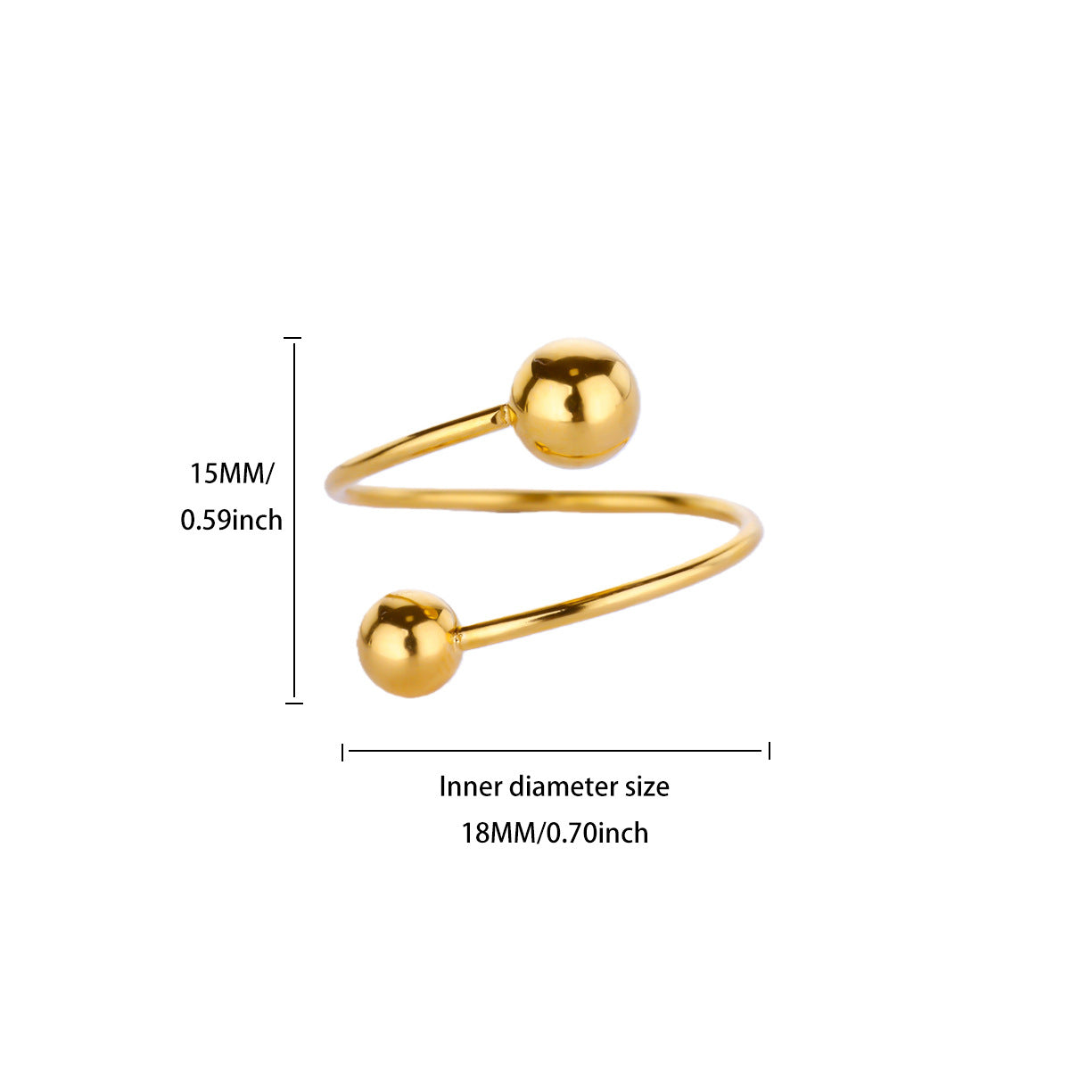Stylish Open Geometric Ring Romantic Faux Pearl Heart Female Decor