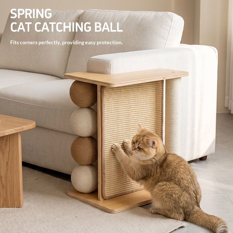 Cat Tree And Scratching Post Combo Durable And Chip-resistant Pet Supplies