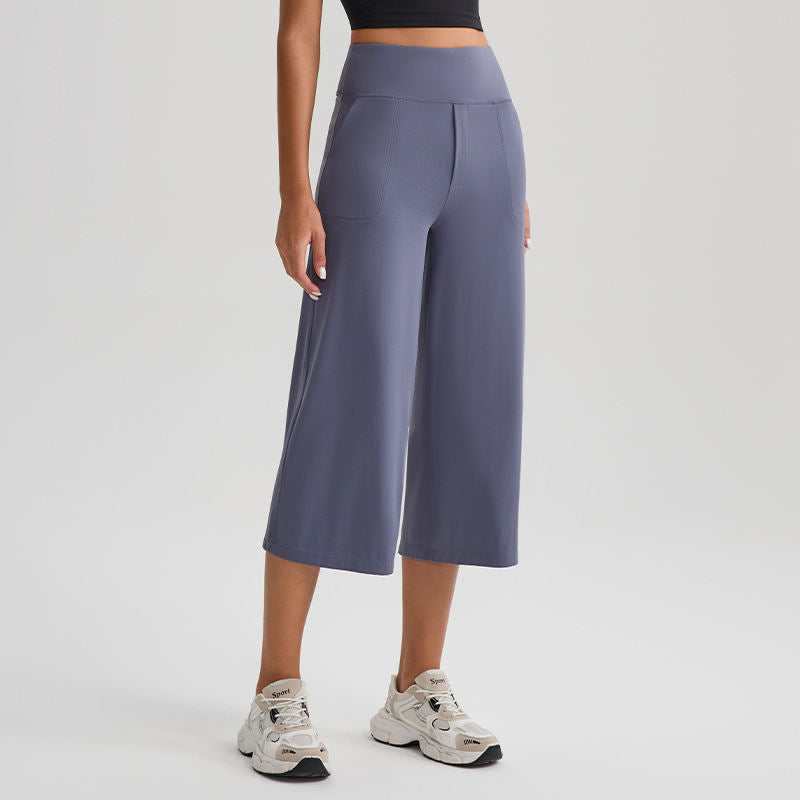 New Comfortable Loose-fit Yoga Capri Pants For Women