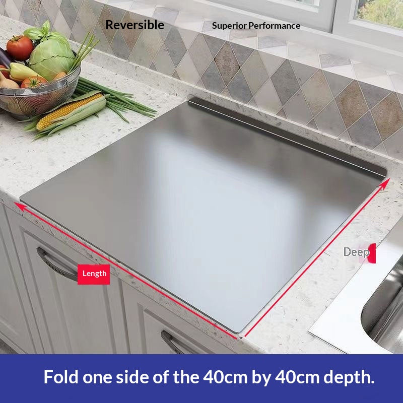 Stainless Steel Cutting Board Thickened And Mold-resistant Kitchen Chopping Board