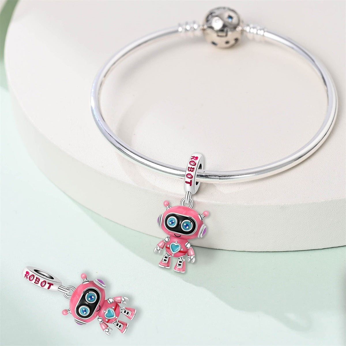 Tech-style Beaded Robot DIY Jewelry Accessories