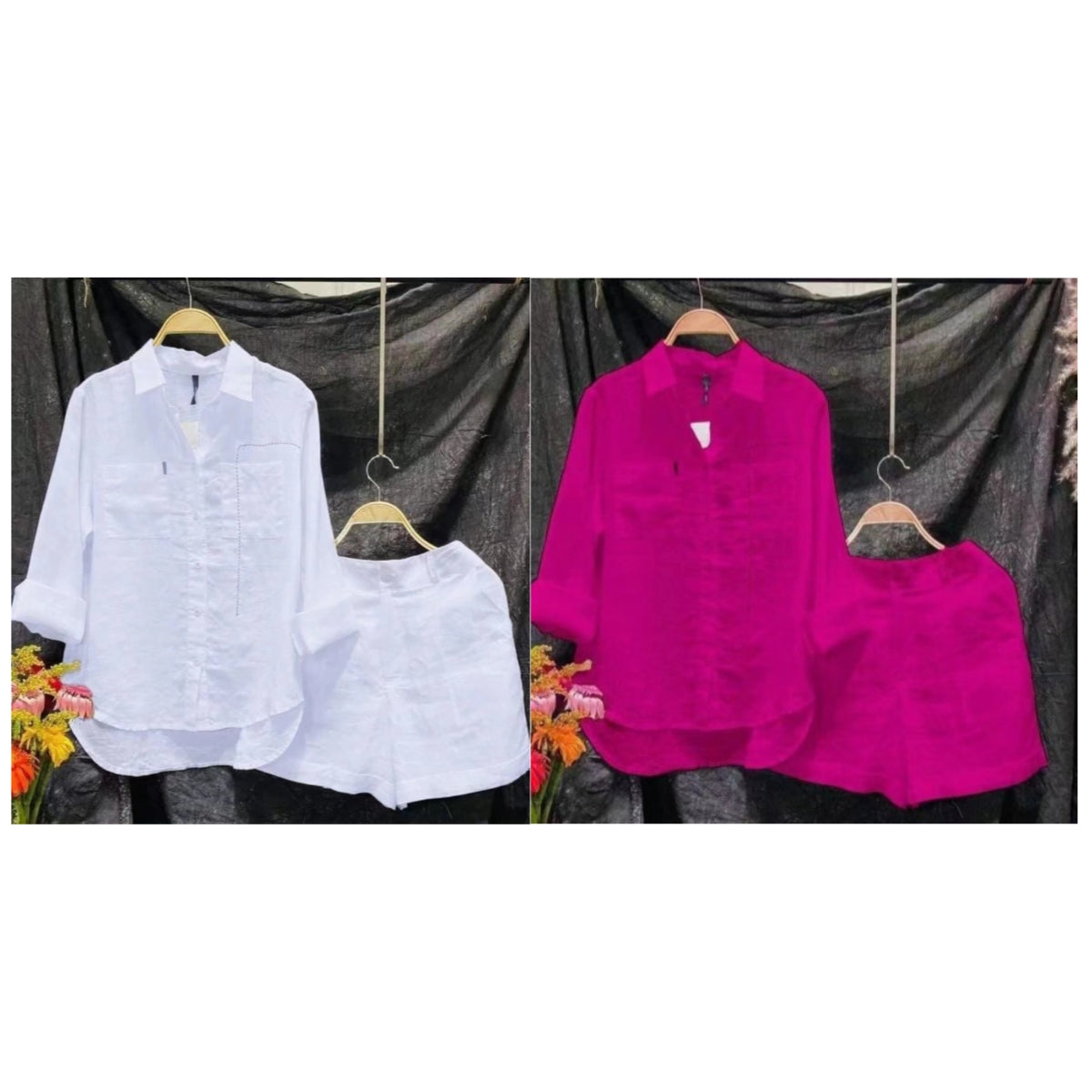 Fashion Solid Color Shirt Outfit