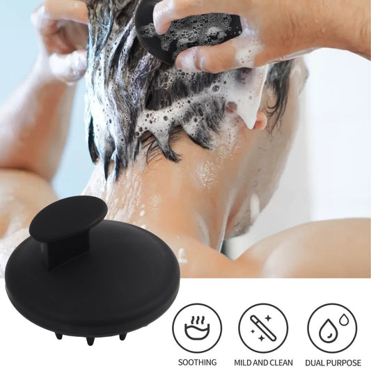 Silicone Round Hair Body Massage Brush For Bathing And Hair Care
