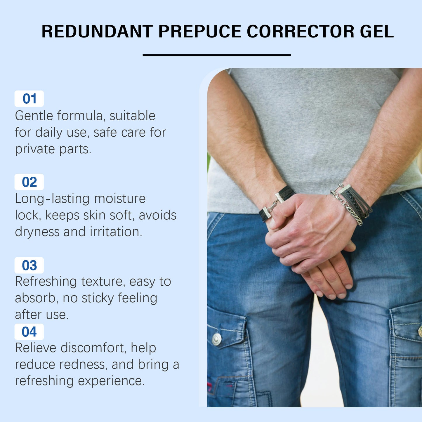 Men's Refreshing Moisturizing Massage Care Gel