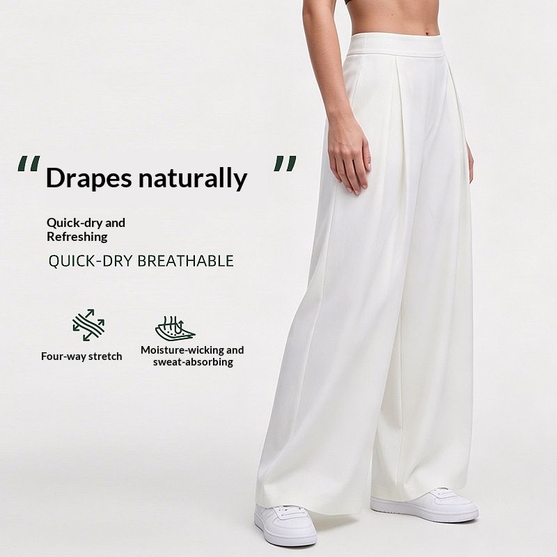 Straight-leg Wide-leg Athletic Pants For Women Casual And Versatile For Outdoor Wear