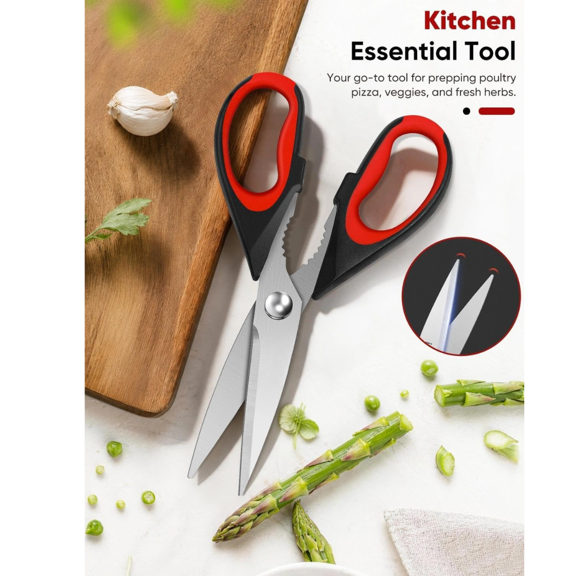 Kitchen Scissors Shears All Purpose Heavy Duty Protective Sheath
