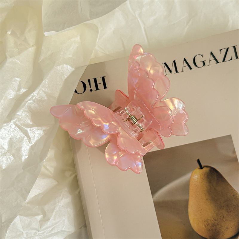 New Colorful Double-layer Butterfly Hair Clip