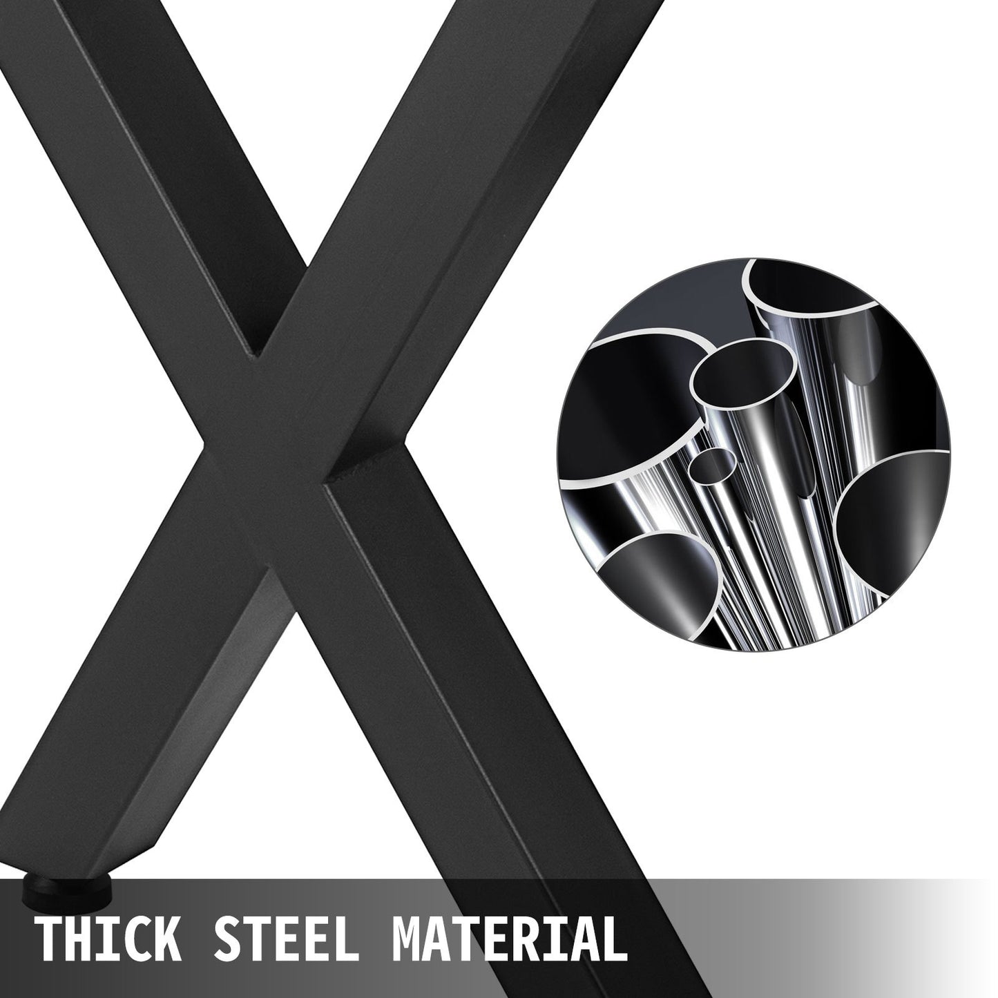 Metal Table Legs 28.4 X 31.1 Inch Black Table Legs Premium Steel Table Legs With X-frame Style Steel Bench Legs Country Style Table Legs Furniture Leg Perfect For Coffee Store Home Office Bar