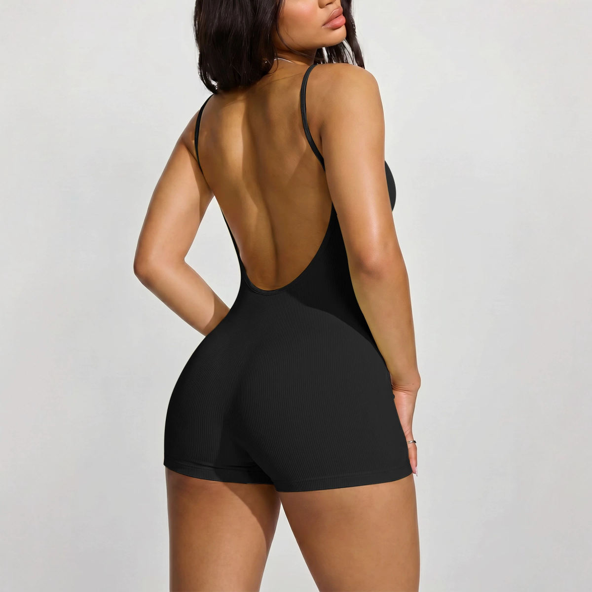 Womens Fashion Casual Strap Yoga Jumpsuit