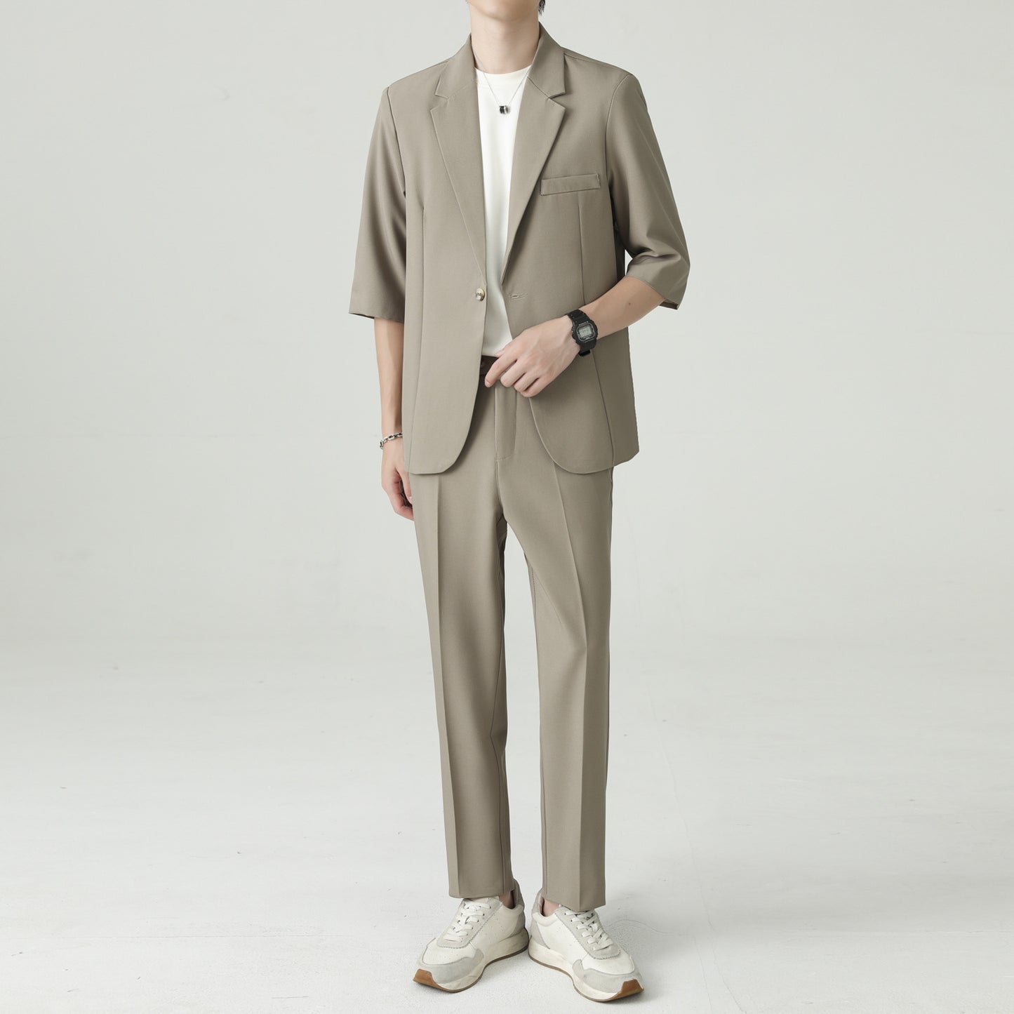 Mens Spring Lightweight Fashion Casual Set