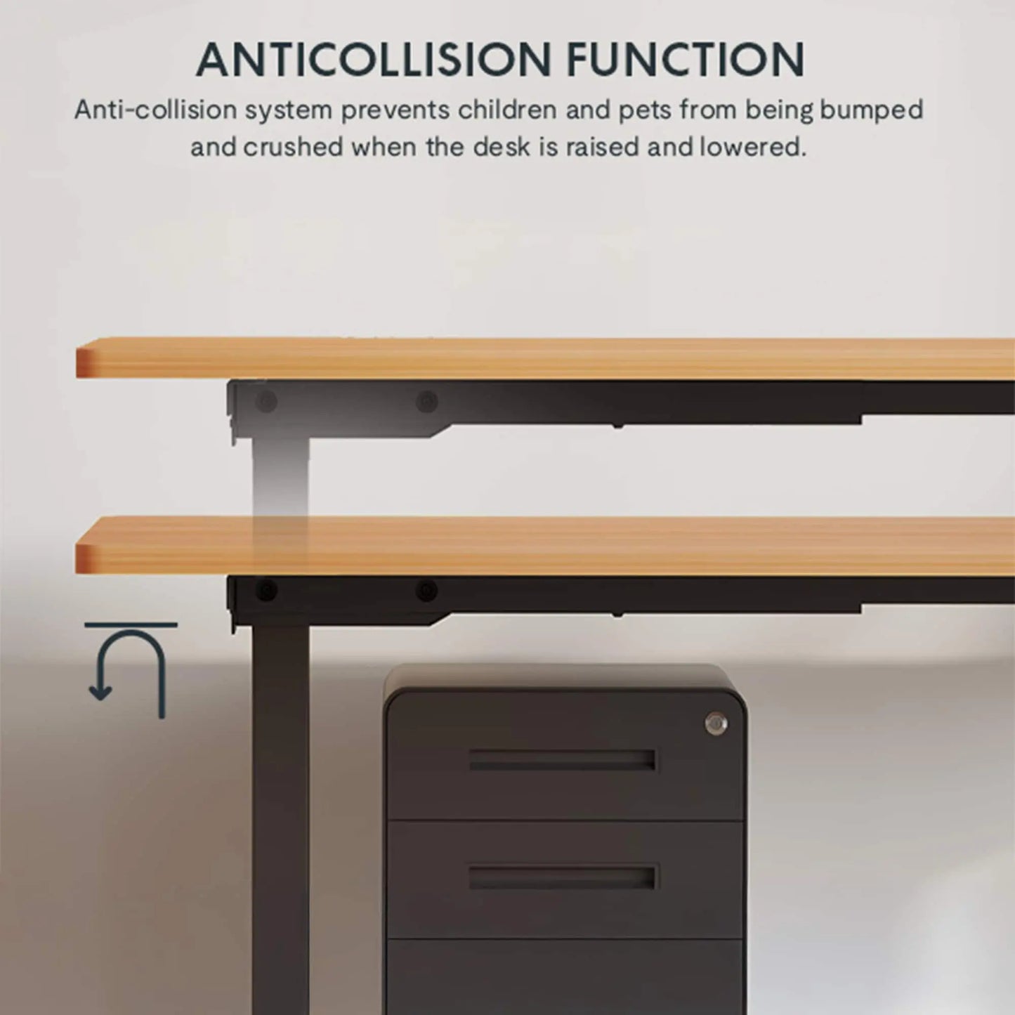 Electric Standing Desk Adjustable Height Desk Home Office Computer Workstation Sit Stand Up Desk, 48 X 24 Inches Grey Frame -Maple Top