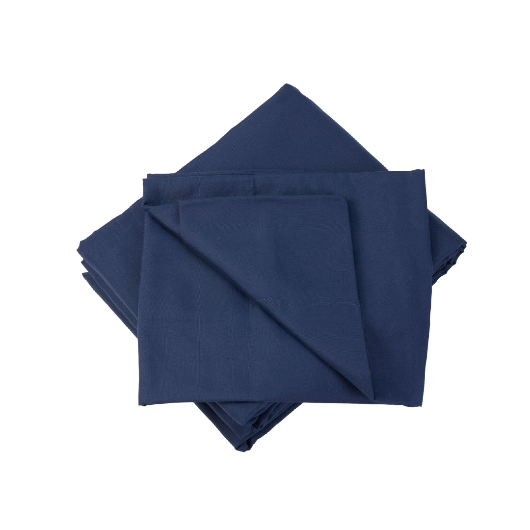 Bedding Full Bed Sheets Set  4 Piece Bedding - Brushed Microfiber  Shrinkage And Fade Resistant - Easy Care Full, Navy Blue