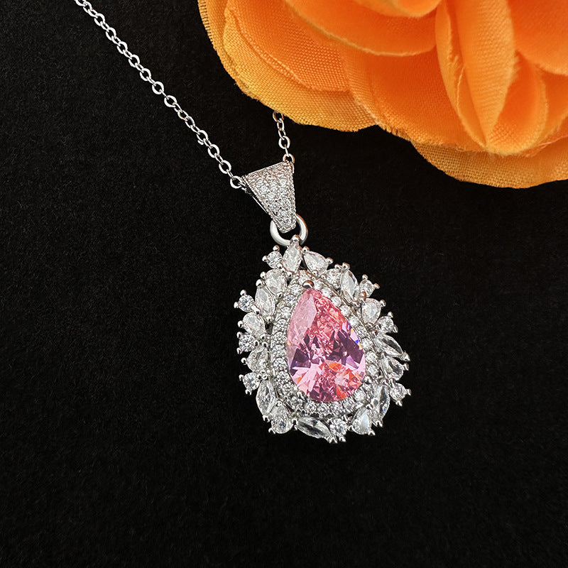 Minimalist Necklace Pendant Jewelry, New Foreign Trade Products, Popular European And American Style Zircon Necklace For Women, Street Style