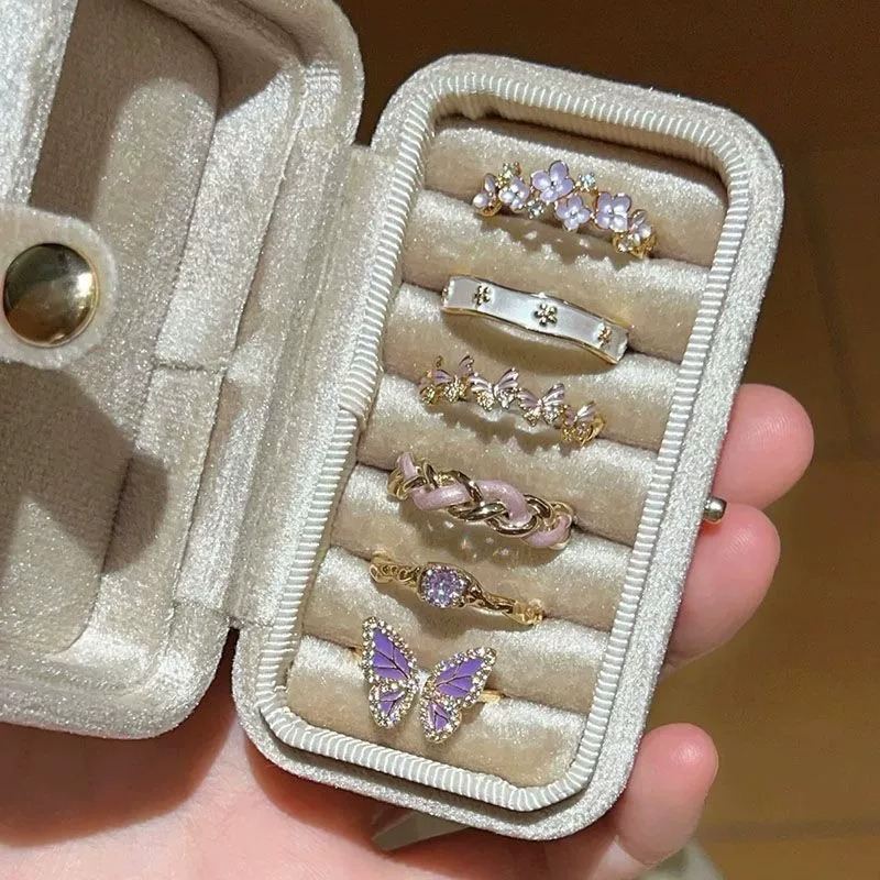 2026 New Luxury Fairy Butterfly Ring For Women, Korean Style Niche Unique Design Ring