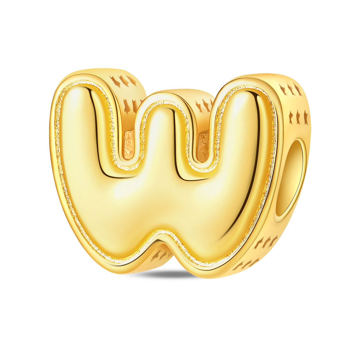 Gold-plated Copper DIY Bracelet Bead Accessories With English Letters
