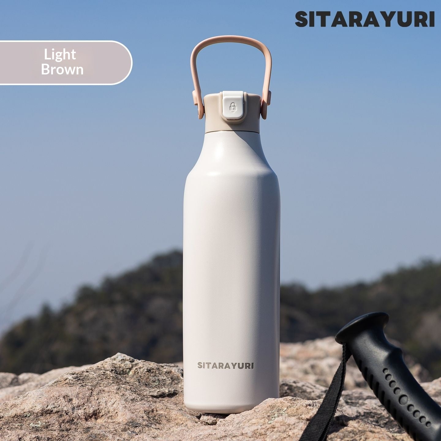 Outdoor Portable Straw Cup With A Stylish Handle