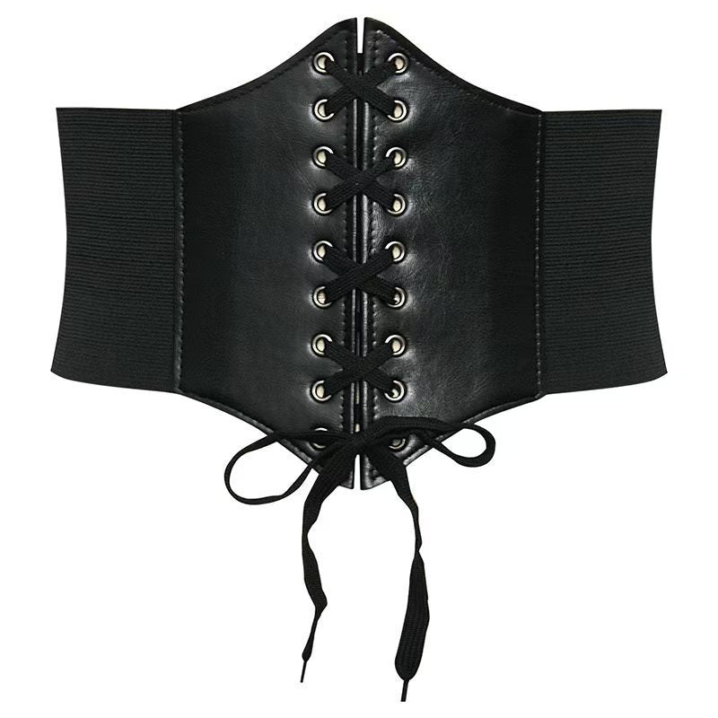Waist-shaping Womens Ultra-wide Fashionable Korean-style Court Style