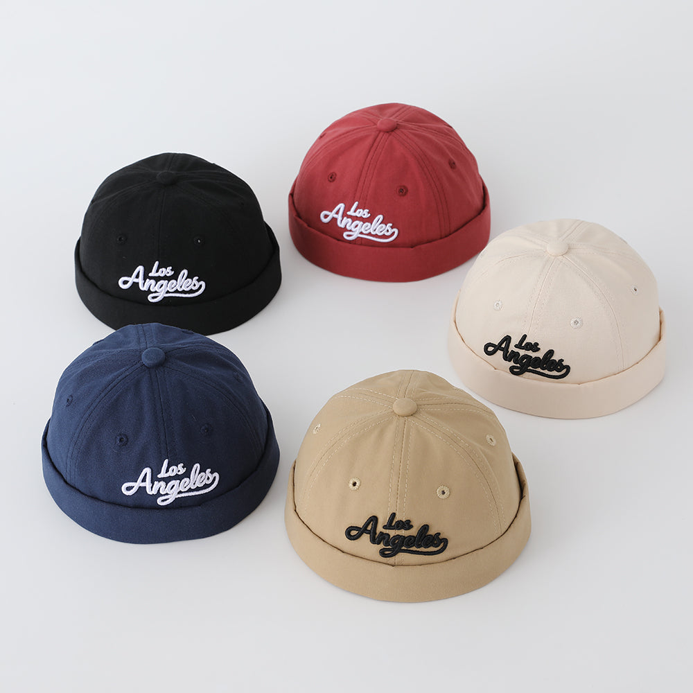 New Children's Single-color Multi-letter Three-dimensional Embroidered Adjustable Minimalist Hip-hop Style Brimless Hat Suitable For Street, Travel And Party Events