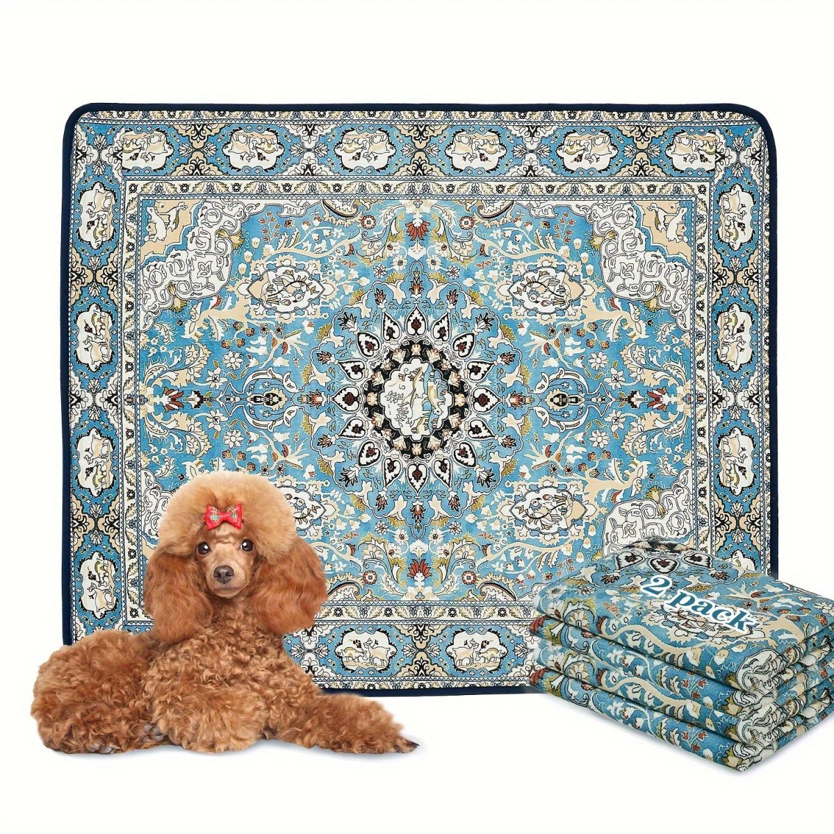 Bohemian Style Pet Mat Stain Resistant Easy To Care Urine Pad