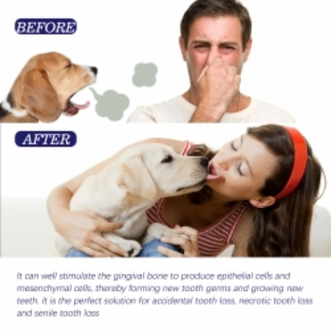 Yegbong Pet Mouth Cleaning Cream, Cats And Dogs Clean Bad Breath Tartar Stains White Teeth Cream