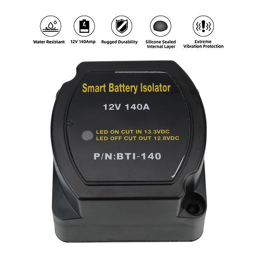 Support Pan European：12V 140A Fully Automatic Battery Isolator Relay BSR VSR Charging Relay Car Camper