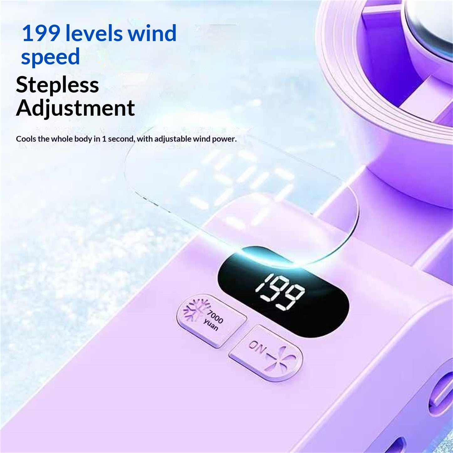 Ice Pack Refrigeration Charging Small Fan With Long Battery Life