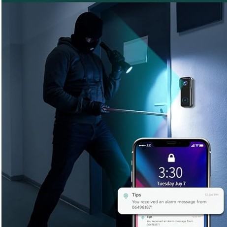 Cross-border Cloudflare Alert Mobile PIR-sensor-enabled Video Doorbell With Intercom