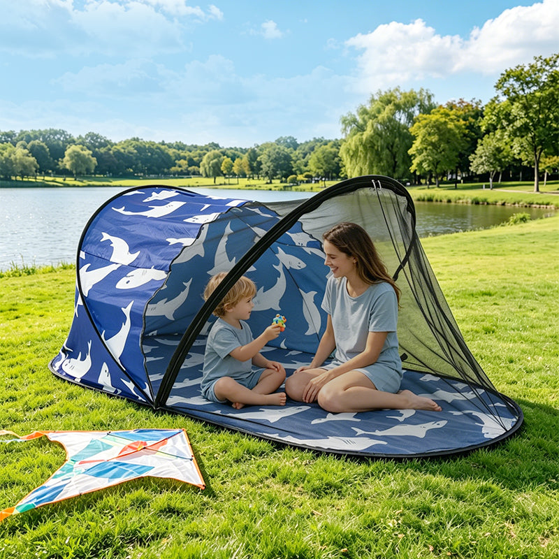 All-in-One Portable Outdoor Sunshade, Mosquito Net, And Nap Mat