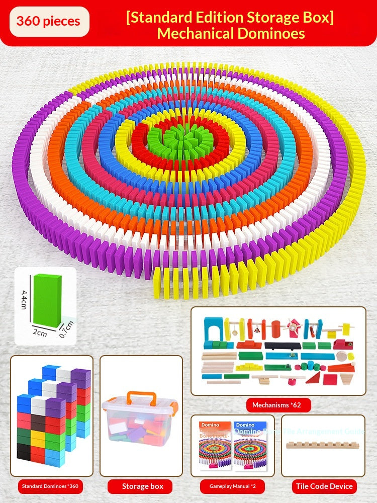 Educational Puzzle Toy Mechanism Building Blocks Gift Dominoes