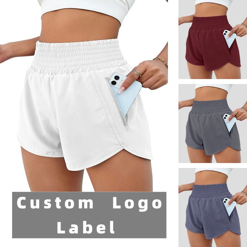 Summer's Hot New High-Waist Women's Casual Sports Shorts With Lining For Running And Yoga