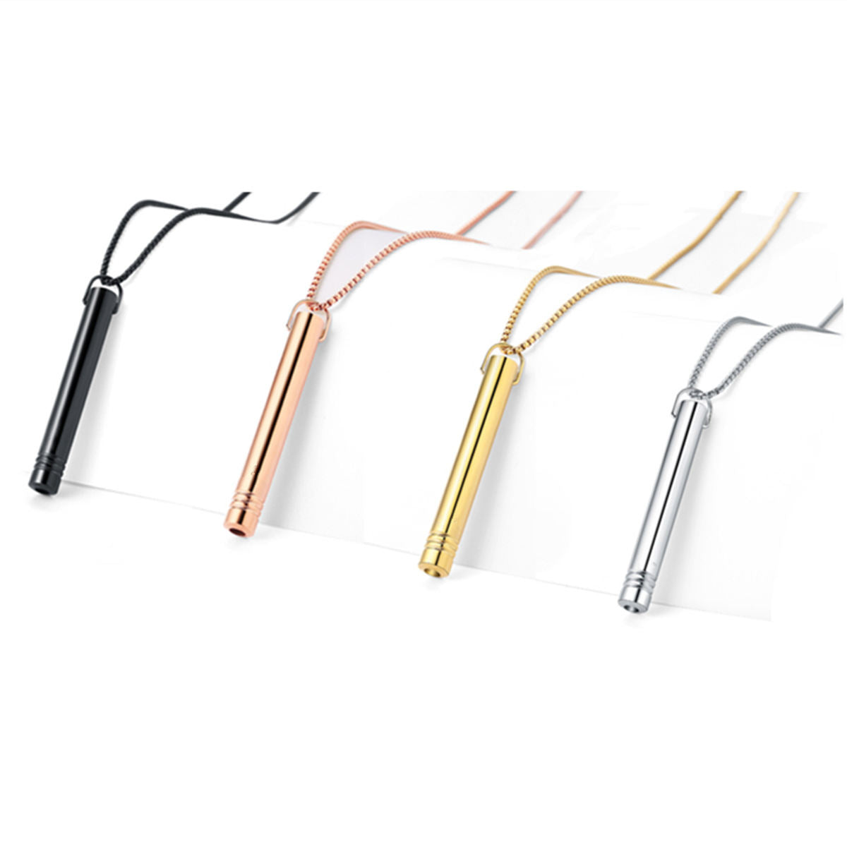 Yoga Decompression Stainless Steel Pendant Necklace