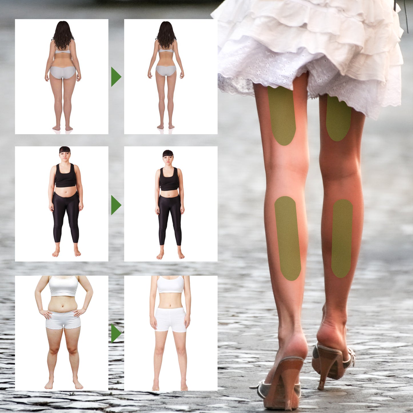 South Moon Wormwood Lower Body Treatment Patch, Leg Muscle Lift Stick Slouch Shape Thighs To Create Tight Legs