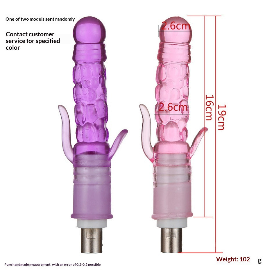 Artillery Machine Accessories Rear Court Ultra-soft Crystal Dildo Female