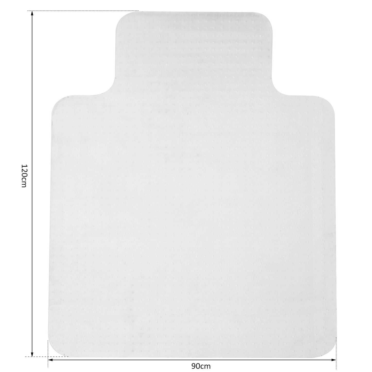 Office Chair Mat For Carpeted And Hard Floor, 90 X 120 Cm Clear Computer Desk Chair Mat, BPA And Phthalate Free, Non-Slip Floor Protector For Home Office