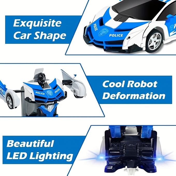 Multifunctional Transforming Vehicle Toy  Racing And Robot Modes  Perfect Gift For Kids