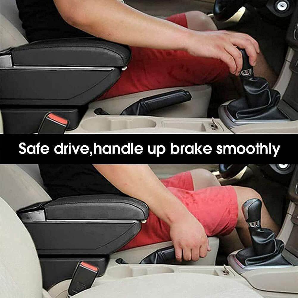 Universal Car Storage Arm Rest Cushion Armrest Centre Console Box Leather Cover