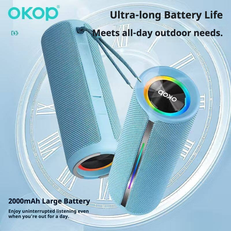 KP-817 Wireless Bluetooth Speaker Outdoor Waterproof Long Battery Life TWS Simple High-Quality Desktop Speaker
