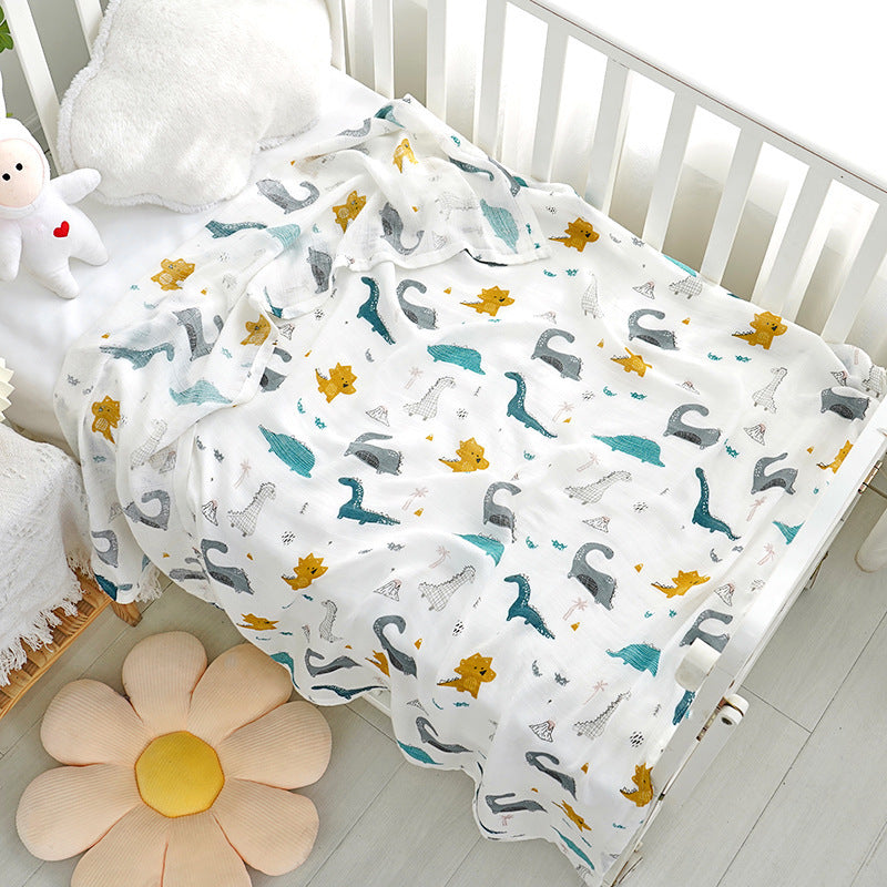 Double-layer Bamboo-cotton Baby Bath Towel Newborn Gauze