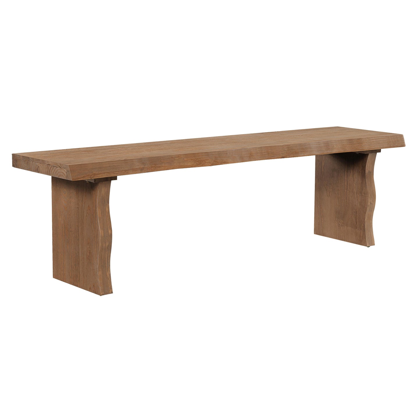 Indoor Pine Dining Bench, 62.9  L Solid Wood Seating, 350lbs Weight Capacity, Fits 3 People For Kitchen, Dining Room & Living Space